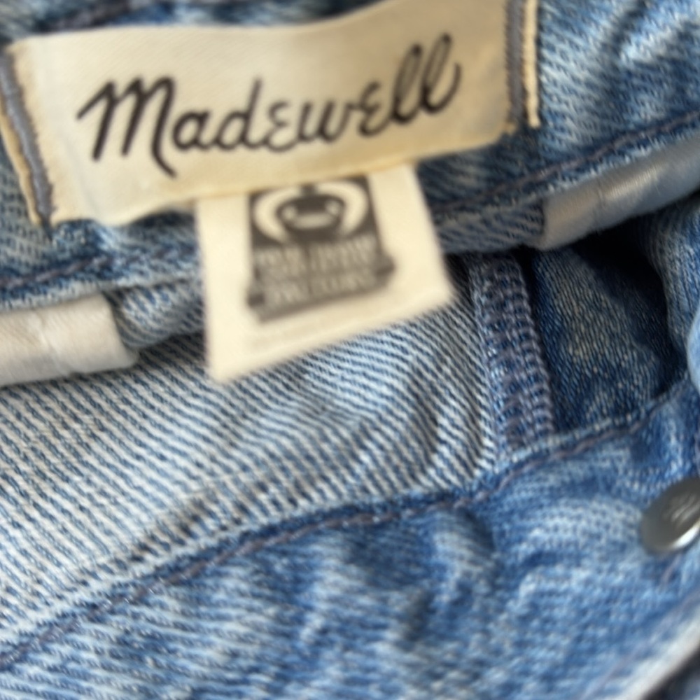 NWT Madewell Low-Slung Straight Cargo Light Wash Jeans Sz 30 - Picture 14 of 15